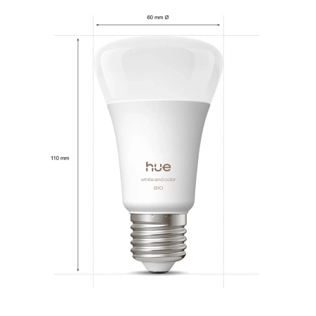 4x LED žárovka E27 A60 6W = 60W 810lm 1800-20000K CCT + RGB SMART Smart Bluetooth ZigBee White and Color Ambiance Philips HUE