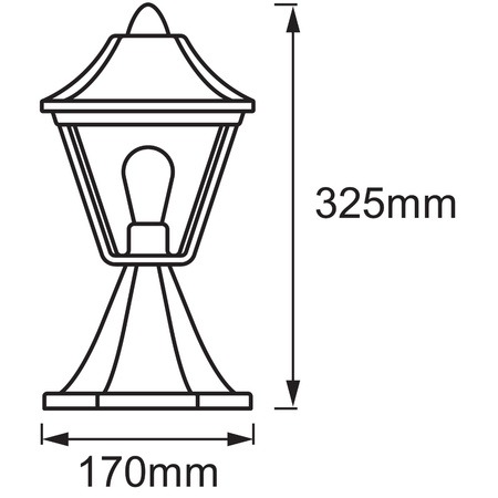 Zahradní lampa venkovní lucerna E27 33cm Endura Classic Tradition LEDVANCE