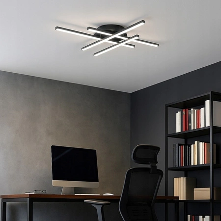 Geometrické stropní svítidlo PLAFON LED lustr MODENA GRANDO 34W 4000K černá