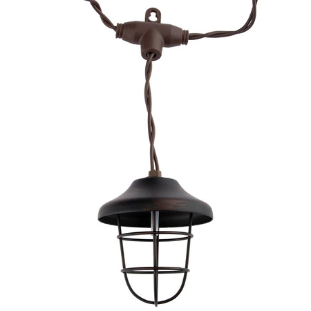 SOLAR GIRLAND 10x kovová lucerna 4.5m zahradní dekorativní 3000K Teplá bílá