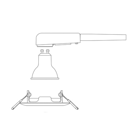 3x LED GU10 zapuštěná pod omítku hliníková kulatá bílá Peridot Philips