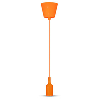Závěsné svítidlo E27 Silikonové stínítko oranžové VT-7228 V-TAC