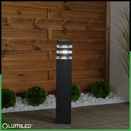 Venkovní zahradní lampa E27, LED sloupek 50cm TAXUS 2 LUMILED