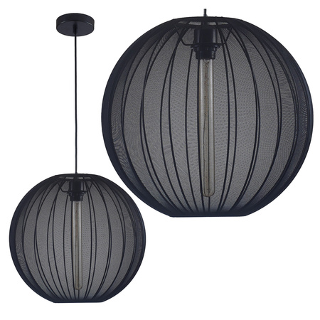 Stropní závěsné svítidlo E27 černé JAPANDI Sanico Goldlux