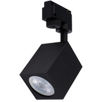 Lištový reflektor GU10, lampa pro jednofázové lišty Černá BRICK LUMILED