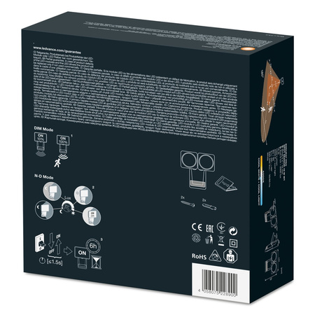 LED reflektor 16W 1500lm 4000K IP55 bílý se senzorem pohybu a soumraku LEDVANCE Pro Spot Endura