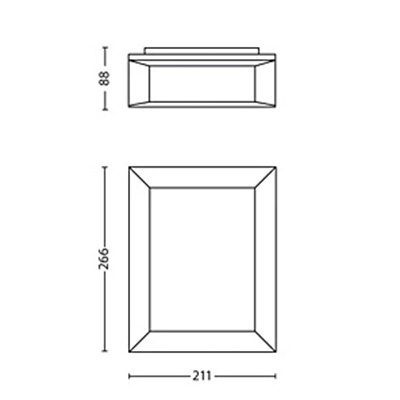 Zahradní lampa LED nástěnná lampa KARP myGarden 6W 2700K IP44 obdélníkový stropní antracit PHILIPS