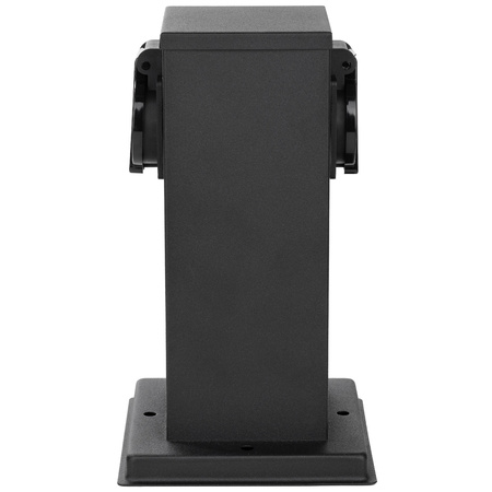 Venkovní zahradní lampa E27, LED sloupek 4x se zásuvkou 230V 30cm IBERI LUMILED