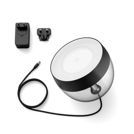 IRIS LED stolní lampa černá EU/UK 8,1W CCT RGB PHILIPS HUE Bluetooth Zigbee