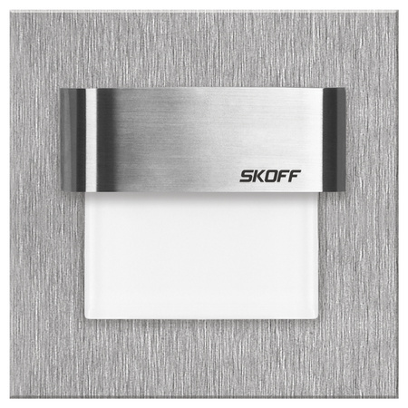 LED svítidlo na schodiště 1.8W modré 230V IP20 Inox Cut TANGO Skoff