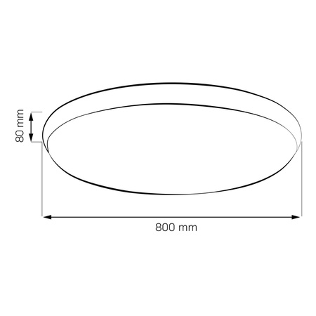 Stropní svítidlo LED Plafond 80W 9200lm CCT 120° bílá černá stmívatelná Pilot Kern Sanico Goldlux