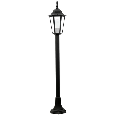 Zahradní lampa stojící venkovní lucerna 1xE27 tyč 96cm grafit