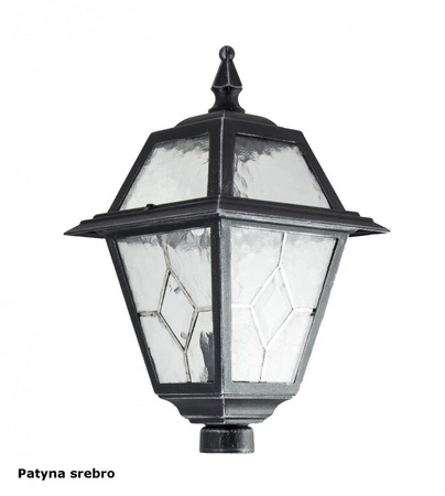 Hlava stínidla pro venkovní stojící zahradní lampu z barevného skla K 1018 N E27 Su-Ma