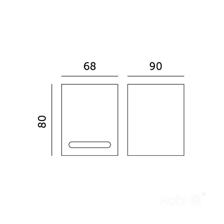 Zahradní venkovní nástěnné svítidlo GU10 IP54 Black Querk Kobi