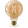 LED žárovka E27 G95 7W = 50W Filament Amber SMART WiFi Philips WiZ