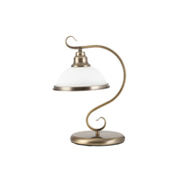 Stolní noční lampa E27 hnědá Classic Elisett 2752 Rabalux
