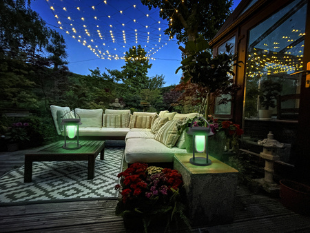 Zahradní lampa Inteligentní solární lucerna RGB+W IP44 SMART+ BLUETOOTH LEDVANCE