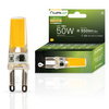 Žárovka LED G9, KAPSLE 5W = 50W 550lm 3000K Teplá bílá 360° COB LUMILED