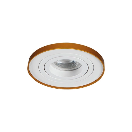 LED GU5.3 GU10 Round White Gold Tiny Kanlux Nastavitelné skryté stropní halogenové bodové svítidlo