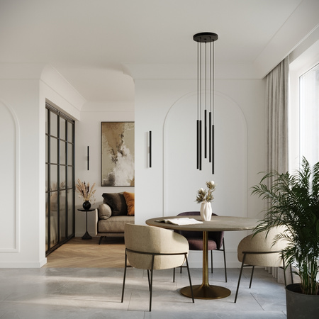 Nástěnné svítidlo PASTELO 2 2xG9 černá Moderní SOLLUX