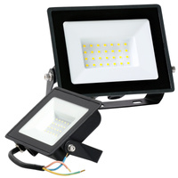 Venkovní zahradní LED reflektory 30W 2505lm 4000K Neutrální 120° IP65 IK05 Černá MH Kobi