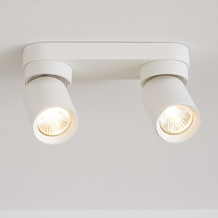 TIMO stropní nástěnné svítidlo nástěnné reflektorové svítidlo pohyblivé halogenové svítidlo 2xGU10 bílé LVT