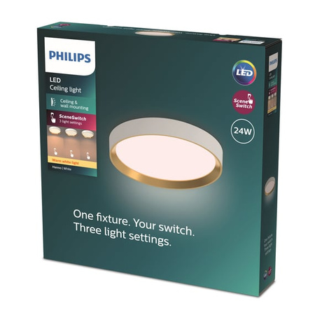 Stropní svítidlo LED Plafond 24W 2700lm 2700K SceneSwitch White Hanno Philips