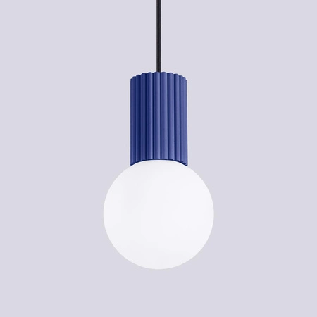 Závěsné svítidlo G9 Round Navy Blue Modern Matte Halo Sollux
