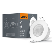 Venkovní světelný senzor pohybu a soumraku 1200W bílý IP65 VL-SPR17W Videx