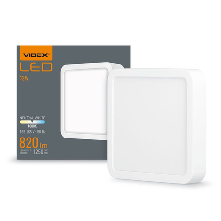 LED panel pro povrchovou montáž Plafond 12W 1250lm 4000K neutrální bílá Videx