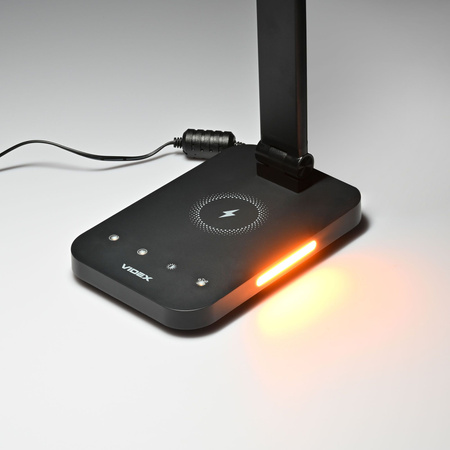 Stolní lampa LED 18W 700lm 6500K studená černá stmívatelná Videx