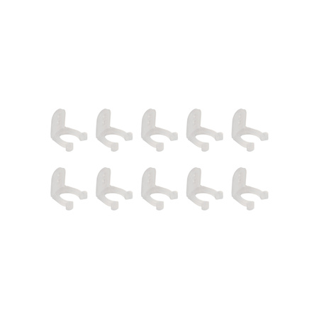 Montážní držák světelné trubice bílý GIVRO Kanlux 10ks.