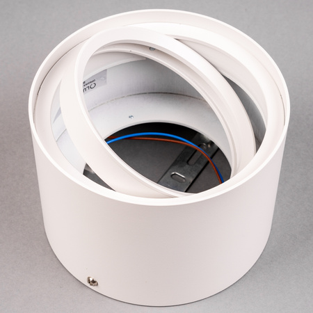 Povrchové Halogenové svítidlo GU10, AR111 SPOT TUBA 100mm Nastavitelná Kulatá Bílá TELES LUMILED