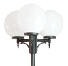 Venkovní zahradní lampa tyč LANTERN E27 CLASSIC BALLS OGMWN 3 300 190-290cm černá Su-Ma