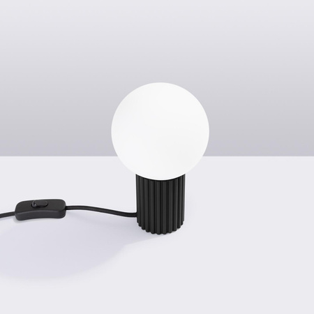 Stolní stolní lampa G9 Round Black Modern Matte Halo Sollux