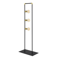 Černo-zlatá geometrická stojací lampa HYDRIA 3xE27 5205 TK Lighting