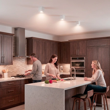 Povrchové Halogenové svítidlo GU10, SPOT TUBA 84mm Nastavitelná Čtvercová Bílá AMAT-M LUMILED