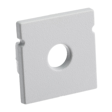 Záslepka pro Povrchový Profil KM38, s Otvorem Šedá Plastová LUMILED