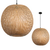 Bambusová dekorativní závěsná lampa E27 Boho Bitavia Kobi