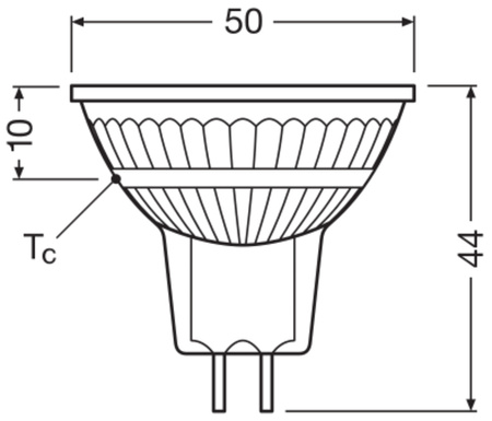 LED žárovka MR16 Reflector GU5.3 5W = 35W 345lm 4000K Neutral CRI90 12V 36° Stmívatelná SUPERSTAR Osram