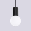 Závěsná lampa Závěsná lampa G9 kulatá černá moderní matná Halo Sollux