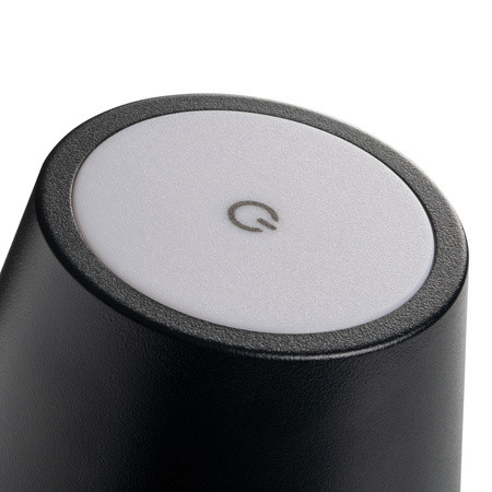 Stolní stolní lampa Školní kancelářská noční lampa Nastavitelná LED 1,2W 165lm 3000K teplá bílá černá IP54 Dobíjecí Inita Kanlux