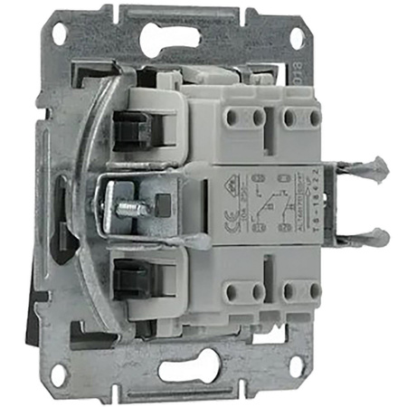 Roletový spínač bez rámečku. dvojitý Asfora IP20 Antracit