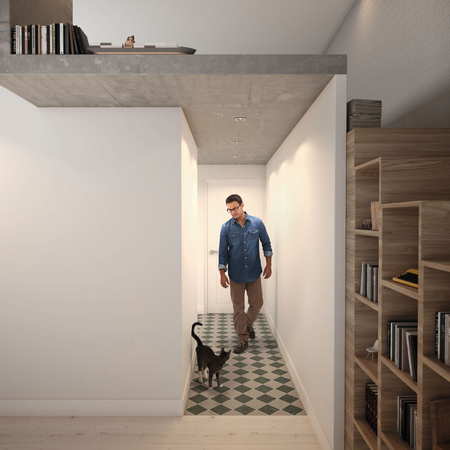 Zásuvné halogenové svítidlo DONEGAL 3x GU10 Square Movable Satin PHILIPS