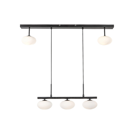 Stropní závěsné svítidlo 5 x G9 Black Industrial Calista Rabalux