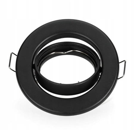 Zapuštěné halogenové bodové svítidlo GU10 černé kulaté Decoro Kobi