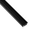 Povrchový Hliníkový Profil pro LED Pásky, Násuvný 1m Černá MINI + Černá Krytka LUMILED