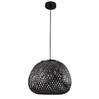 Stropní závěsné svítidlo E27 Black BAMBOO NATURAL Sanico Goldlux