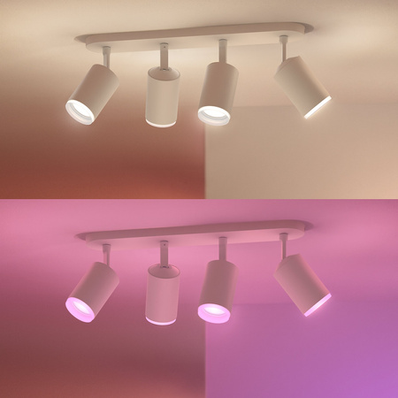 Lampa Philips HUE White and Color Ambiance Fugato 4x4,2W Bluetooth Zigbee