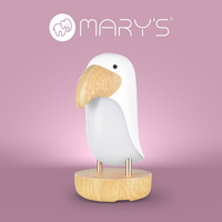 Dětské noční LED světlo 2,7W 3000K Warm + Multicolour RGB USB dobíjecí 1200mAh bílé s Bluetooth reproduktorem TUKAN MARY'S